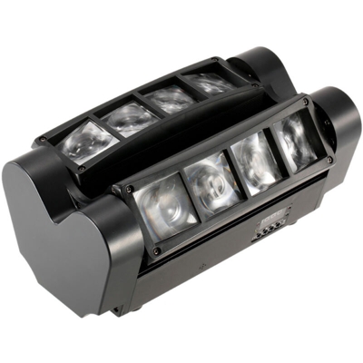 90W RGBW 7 / 13 canali LED DMX512 suono attivato Auto in esecuzione Mini Spider fase fascio luce testa ruotabile effetto lampada con linea di segnale