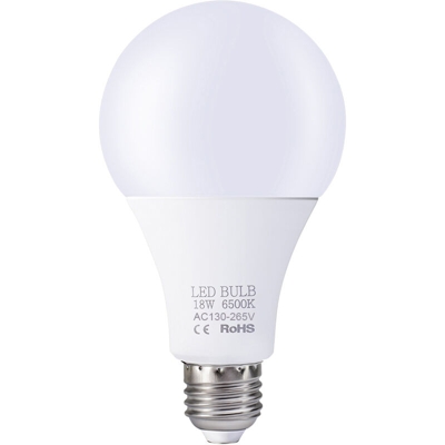 Asupermall - 18W Lampadine a LED E27 Lampadine Risparmio energetico Luce bianca 6000-6500K Lampada ad alta luminosita per camera da letto Soggiorno