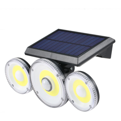 Lampada da parete Sloar a tre teste con tre modalita di illuminazione IP65 70LED / 78LED / 70COB,70COB precio