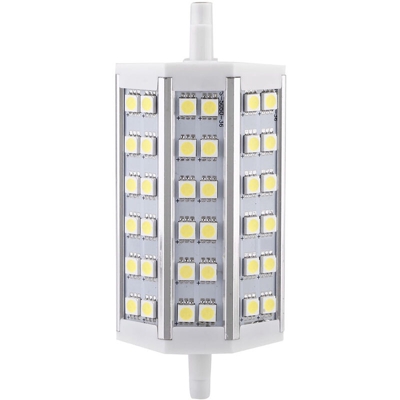 Lampadina lampada 118mm bianco 100-240V sostituzione proiettore per lampada alogena a risparmio energetico di 36 LED 5050 SMD 7W del R7s,bianca