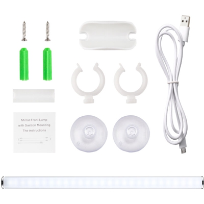 Luce a specchio portatile a LED Luci da toeletta Touch Control Ricaricabile senza fili Luce per trucco per specchio,bianca