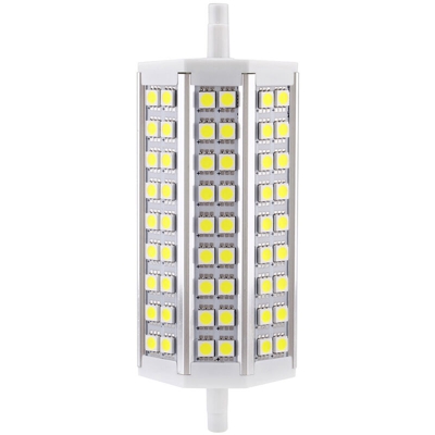 Lampadina lampada 135mm bianco 100-240V sostituzione proiettore per lampada alogena a risparmio energetico di 54 LED 5050 SMD 10W del R7s,bianca