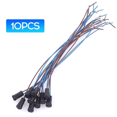 10Pcs G4 Portalampada Cavo Presa Cavo 200mm Connettore per lampada a diodi emettitori di luce Accessorio di montaggio per lampada alogena G4 a
