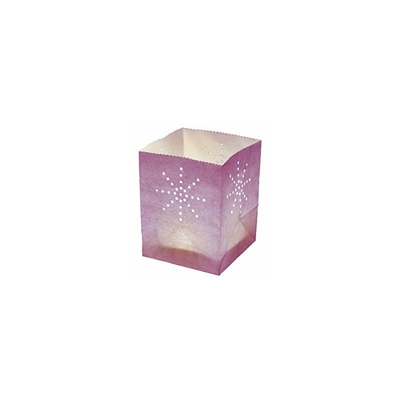 1730 - Lanterna luminosa a forma di sacchetto, modello Maya, misura media, colore: Viola - Skylantern Original