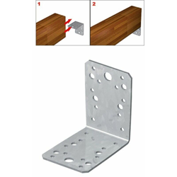 Piastra angolare pesante senza nervatura 50x50x40 - 2 mm angolo per legno en oferta