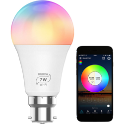 100-264 V 7 W Wireless con connessione WIFI + BT LED di connessione Lampadina Base B22 Supporto per presa di corrente Controllo intelligente en oferta