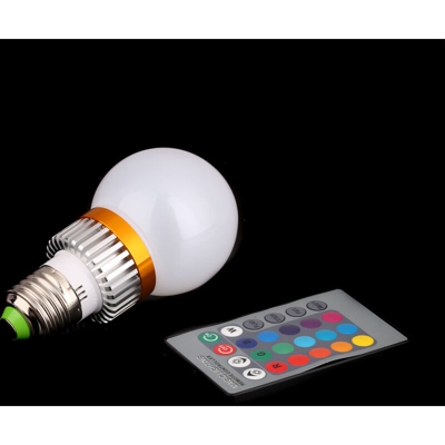 LIXADA 3W RGB LED AC85-265V E27 mutevole LED lampadina di controllo colore multiplo con telecomando IR