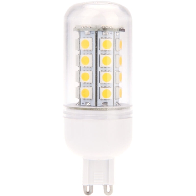 Asupermall - G9 7.5 w mais di 36 LED SMD 5050 luce lampada lampadina risparmio energetico a 360 gradi caldo bianco 220-240V,bianco caldo