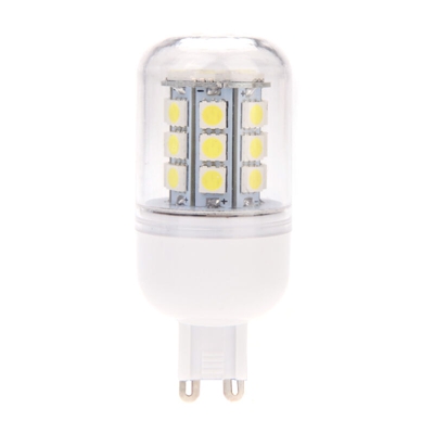Asupermall - G9 5.5W mais di 27 LED 5050 SMD luce lampada lampadina risparmio energetico a 360 gradi bianco 220-240V,bianco | 5.5