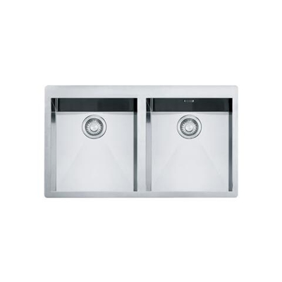 Lavello PPX220TL Linea Planar 2 Vasche Dimensioni 86 x 51 cm Colore Inox Satinato