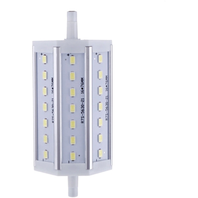Lampadina lampada 118mm bianco 100-240V sostituzione proiettore per lampada alogena a risparmio energetico di 21 LED 5630 SMD 7W del R7s,bianca