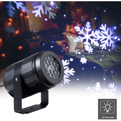 Proiettore di luci a led in movimento Lampada da paesaggio Decorazione natalizia per esterni,Rosa rossa