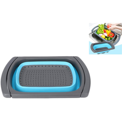 B&s - Scolapasta Pieghevole Silicone Manico regolabile Cestello per Lavandino Cucina características