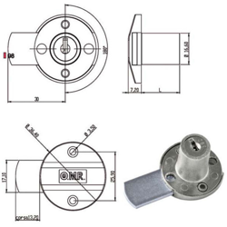 Serratura Per Legno Per Anta O Cassetto "220350 Dx" Moia en oferta