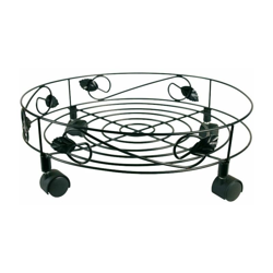 Verdemax - Trolley rotondo con bordo lavorato in filo d'acciaio cm 40 precio