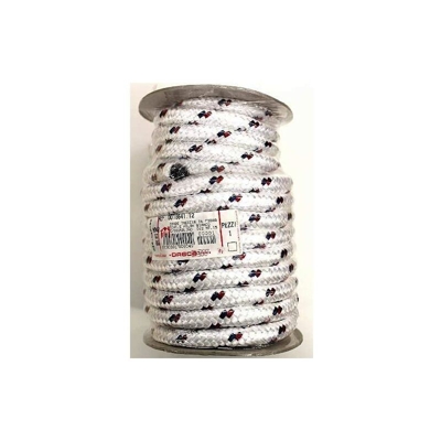 Oreca - Treccia In Fibra Sintetica E Nylon Bianca Mm12 - Mt.15