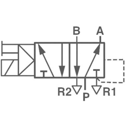 Norgren Valvola pneumatica ad azionamento meccanico V50A513A-A213A 24 V/DC Materiale cassa Alluminio Materiale sig NBR precio