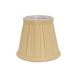 Better & Best 0201127-Schermo da lampada in cotone con clip di fissaggio per lampadine a candela, 12 cm, Tagliere grande, colore: giallo precio