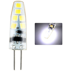 Asupermall - G4 Silicone AC12V 1W SMD2835 12 Lampadina a diodi a emissione luminosa per illuminazione a lampadario Sostituire la lampada alogena en oferta