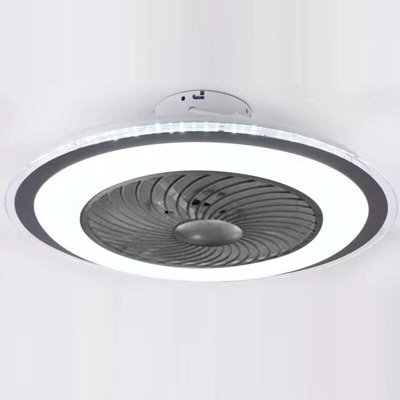 Lampada moderna per ventilatore a soffitto con telecomando Luce a 3 colori 3 velocita Vento 60 cm Ventilatori a soffitto 220V Illuminazione a LED per
