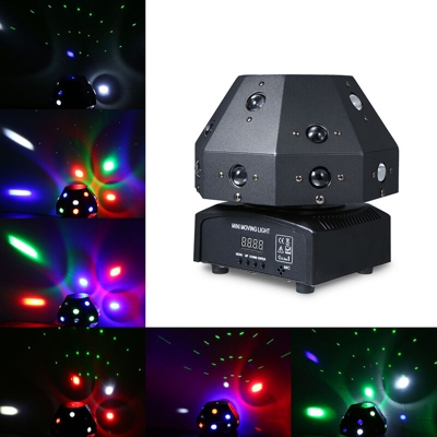 AC90-240V 80W 17 LED Fascio rotante luce del palcoscenico Apparecchio di illuminazione supportato Auto-running / Sound attivato / DMX512 /