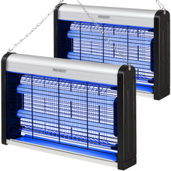 Zanzariera Elettrica UV LED Set da 2 Fulmina Zanzare Lampada Antizanzare Fulmina Insetti Cattura Zanzare 12Watt 50m² - Monzana características