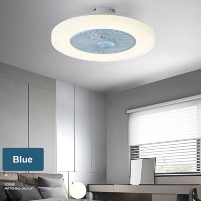 Lampada moderna per ventilatore a soffitto con telecomando Luce a 3 colori 3 velocita Vento 60 cm Ventilatori a soffitto 220V Illuminazione a LED per