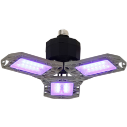 Asupermall - CA 85-265 V 60 W 105 Perline 3 Pannelli deformabili 275NM UVC Garage Luce Pieghevole pieghevole Regolabile 6000-6500K Illuminazione en oferta