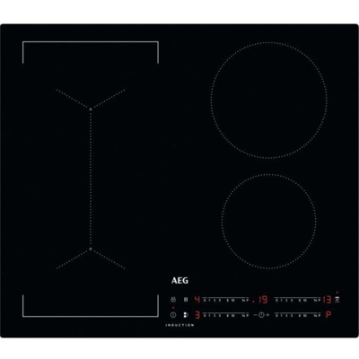 Aeg IKB64443IB Piano Cottura a Induzione MaxiSense 60cm 4 Zone di Cottura con Funzione Bridge e Superficie Antigraffio