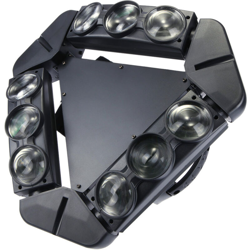 Lixada - 140W DMX512 controllo audio automatico rotante 1/12/14/18/50 canali colore cambiando il fascio Triangolo LED fase luce Gobo modello lampada características