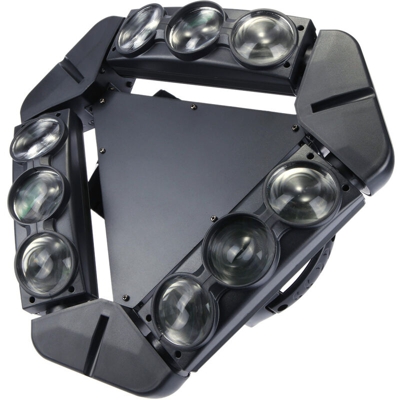 Lixada - 140W DMX512 controllo audio automatico rotante 1/12/14/18/50 canali colore cambiando il fascio Triangolo LED fase luce Gobo modello lampada