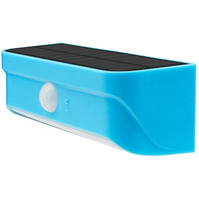 Lampada da parete solare a tre modalita di illuminazione Nero / Grigio / Blu / Arancio,Blu