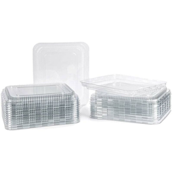 25pz Coperchi in Plastica per Vaschette Alluminio Alimenti Monouso 8 Porzioni en oferta