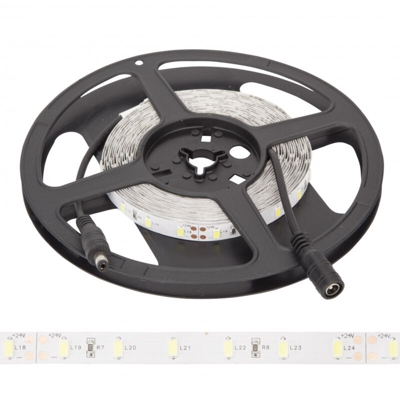 Striscia Led 300 LEDs 70W SMD5630 24VDC IP25 x 5M | Verde (GR-RDT5630-60-24-CW)
