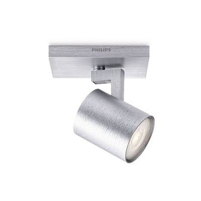 Philips 5309048p0, myLiving, Spot LED Runner 1Â flg, 230Â lm, in alluminio, Metallo, 3.5Â Watts, integrato, 9Â x 11Â x 10.7Â cm