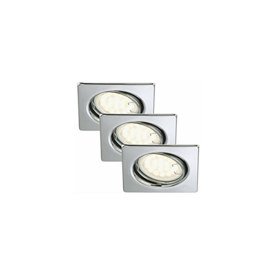 Briloner Leuchten, Set da 3 Faretti LED a incasso, 3.0 Watt, 270 lumen