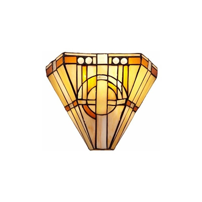 Tiffan y luz Picasso Applique 2xE-14, Beige Marron, 13 x 31 x 22 cm