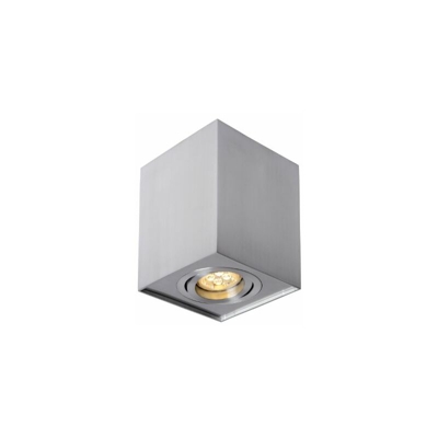 Lucide Tube Spot Viereckig 9/9/12 cm, GU10, alu 22953/01/12