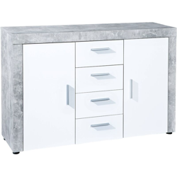 Mobile 2A+4Cass. Bianco+Beton precio