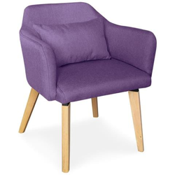 Sedia / Poltrona Scandinava Shaggy In Tessuto Viola características