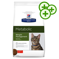 Tripli zooPunti! Hill's Prescription Diet Metabolic Crocchette per gatti - 4 kg en oferta