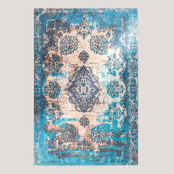SKLUM Tappeto per esterni (185x120 cm) Tetouan Blu Ciano Poliestere precio
