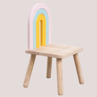 SKLUM Sedia in legno per bambini Mini Rainbow Legno di gomma - MDF Legno Naturale