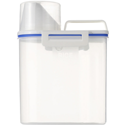 lattine sigillate plastica, serbatoi di conservazione degli alimenti, cereali scatola di immagazzinaggio, piccolo 1.5L bianco en oferta