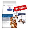 Hill’s Prescription Diet Canine + 2 x 220 g Snack HypoAllergenic gratis! - 12 kg Derm Complete