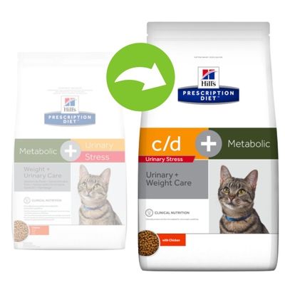 Tripli zooPunti! Hill's Prescription Diet c/d Urinary Stress + Metabolic - 8 kg