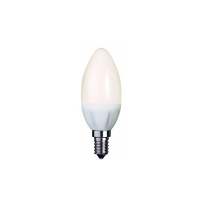 Star - Lampadina LED E14, Attacco Edison Piccolo, 5 Watt, Design a Candela, Colore: Bianco
