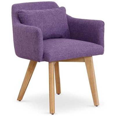 Sedia / Poltrona Scandinava Gybson In Tessuto Viola
