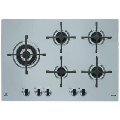 Piano Cottura EGS 7658 SXX a Gas 5 Fuochi Gas Colore Grigio