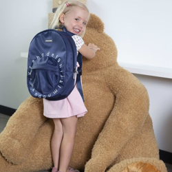 CHILDHOME Zaino Scuola per Bambini ABC Navy e Bianco - Multicolore en oferta